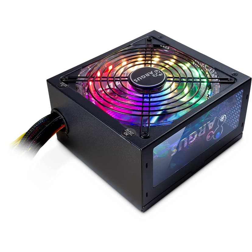 Inter-Tech Argus RGB-500W II Power Supply Unit 20+4 Pin ATX Black