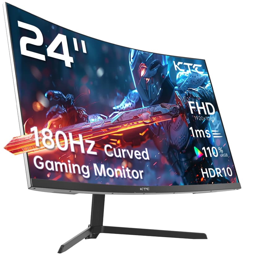 KTC 24-inch FHD 180Hz Curved Gaming Monitor Review UK 2026