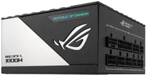 TUF Gaming 1000W Gold White Edition (1000 Watt, ATX 3.1 Compatible, Fully Modular Power Supply, 80+ Gold Certified, Military-grade Components, Dual Ball Bearing, PCB Coating, 10 Year Warranty)