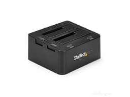 StarTech.com Dual-Bay USB 3.0 to SATA Hard Drive Docking Station, USB Hard Drive Dock, External 2.5/3.5" SATA I/II/III, SSD/HDD Docking Station, Hot-Swap Hard Drive Bay, Top-Loading (SDOCK2U33)