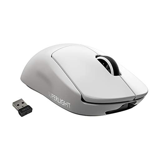 Logitech G PRO X SUPERLIGHT Wireless Gaming Mouse, HERO 25K Sensor, Ultra-light with 63g, 5 Programmable Buttons, 70 hours Battery Life, Zer