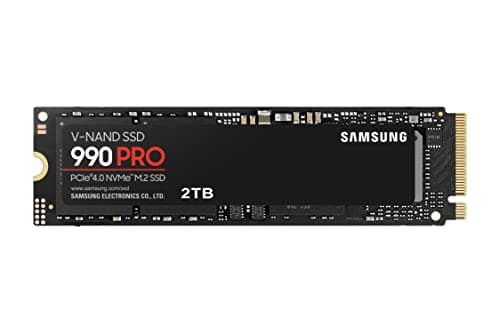Samsung 990 PRO NVMe M.2 SSD, 2 TB, PCIe 4.0, 7,450 MB/s...