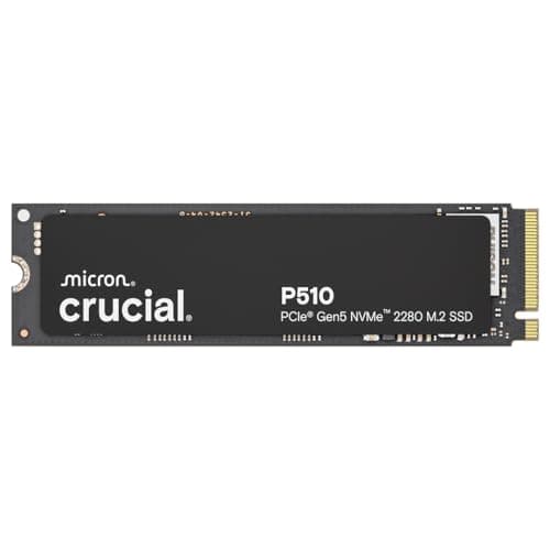 Crucial P510 2TB SSD NVMe M.2 PCIe 5.0 x4 Gen5, Read/Write