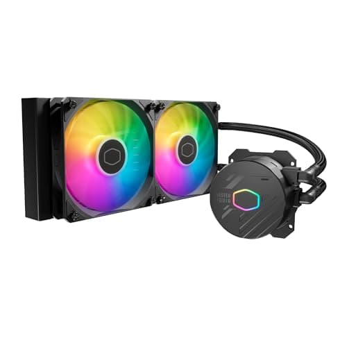 Cooler Master USA Liquid 240L Core 240mm Close-Loop AIO Liquid Cooler, ARGB Sync, Gen S Coldplate Pump, 120mm PWM, CryoFuze 14W/mK, AMD Ryze