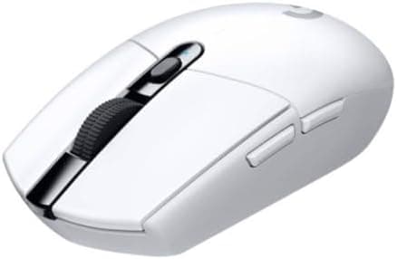 Logitech G305 LIGHTSPEED Wireless Gaming Mouse, HERO 12K Sensor, 12,000 DPI, Lightweight, 6 Programmable Buttons, 250h Battery Life, On-Board Memory, PC/Mac - White