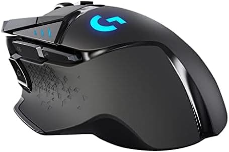 Logitech G502 Lightspeed Wireless Gaming Mouse, 25K Hero Gaming Sensor, 25600 DPI, RGB, Ultra-Light, 11 Programmable Buttons, Long Life Battery, PowerPlay-Compatible, PC - Black