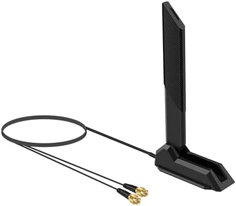 External WiFi 6 6E Tri-Band Antenna 6GHz 5.8GHz 2.4GHz Magnetic Base Replacement Antenna for PC Desktop Computer Asus Rog Strix Gigabyte Aorus Gaming WiFi Motherboard Card, Slinkdsco