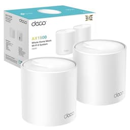 TP-Link Deco X10(2-pack) AX1500Mbps Whole Home Dual-Band Mesh WiFi 6 System, AI-Driven WiFi Extender Booster, 2x Gigabit Ports, Coverage up to 3900ft²,Connect up to 120 devices, Gaming&4K, Easy Setup