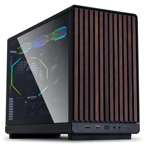 Lian Li A3-mATX Tempered Glass Panel – Black, Tempered Glass, Steel + Aluminum Frame