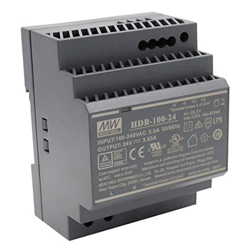 Mean Well HDR-100-24 AC-DC Ultra Slim DIN Rail Power Supply