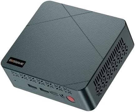 BOSGAME E2 Mini PC Ryzen 5 3550H Processor(4C/8T, Up to 3.7 Ghz) 16GB RAM 512GB NVMe SSD Mini Desktop Computers, Type-C, Dual HDMI 2.0, RJ45 LAN, Wi-Fi5/BT 5.0, for Business and Office