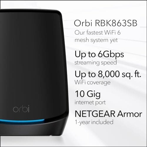 NETGEAR Orbi RBK863SB Review: Wi-Fi 6 Mesh System for Large Homes