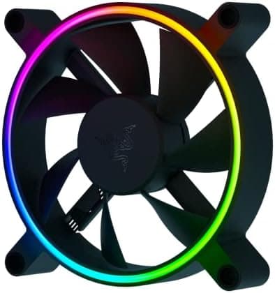 Razer Kunai Hydraulic 120MM aRGB PC Fan: Quiet, Powerful aRGB Fan - PWM Fan Controller Support - Powered by Razer Chroma RGB - 1 Fan