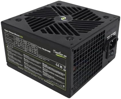 Tecnoware Power Systems - ATX Hyper Stream Bronze 500W PSU for PC | Silent 4.7in Fan | Optimized Wiring | Multiple Connectors: 20+4, 12V 4+4, 6+2 PCI-E, Molex, Sata | 500W NVIDIA