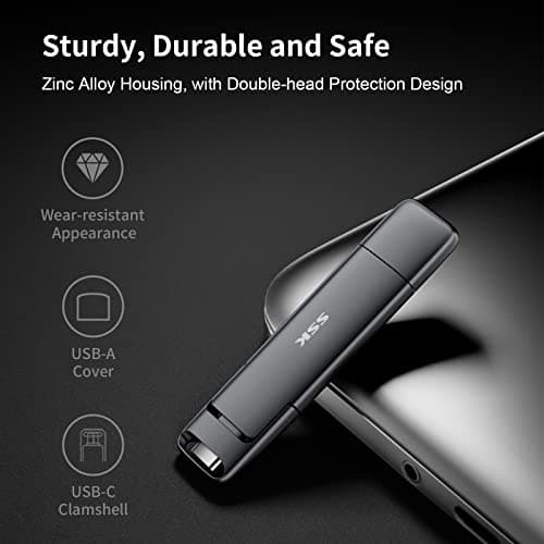 SSK 512GB USB C Drive Review: Dual Connector, Real Gen 2 Speed