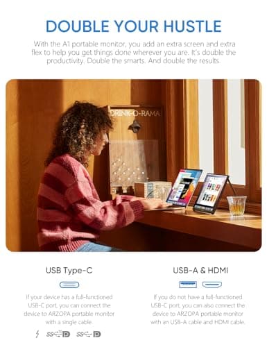 ARZOPA Portable Monitor 15.6" 1920×1080 FHD Review UK 2026