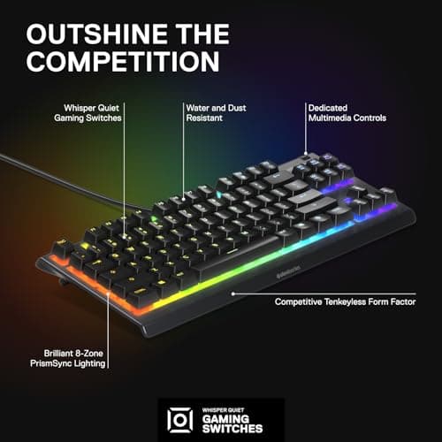 SteelSeries Apex 3 TKL Gaming Keyboard Review UK 2026