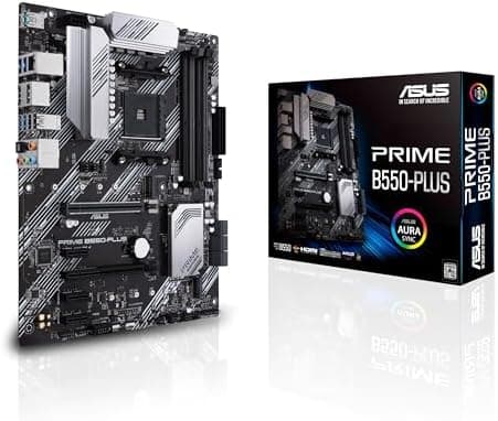 ASUS PRIME B550-PLUS - Motherboard - ATX - Socket AM4 - AMD B550 Chipset - USB-C Gen2, USB 3.2 Gen 1, USB 3.2 Gen 2 - Gigabit LAN