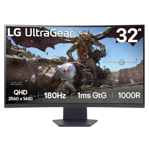 LG UltraGear Curved Gaming Monitor 32GS60QC: image 1 of 8