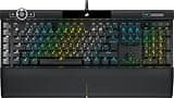 Corsair K100 RGB Optical-Mechanical Gaming Keyboard OPX Keyswitches: Hyper-fast & Linear, Leatherette Palm Rest, PBT Double-Shot Keycaps, El