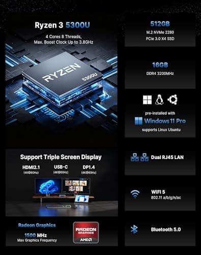 BOSGAME E5 Mini PC Review: Dual 2.5G LAN and Triple 4K Display