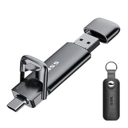 SSK 512GB USB C Drive Up to 550MB/s, Fast-USB-Stick Dual Drive Type-c +USBA USB3.2 Gen2 Solid State Drive, External SSD USB-Memory Stick for Android Phone Laptop Tablet Mac Business Travel Essential