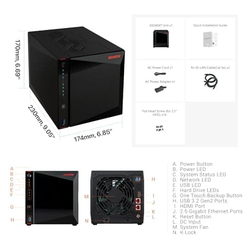 Asustor AS5404T Nimbustor NAS Review UK (2026)