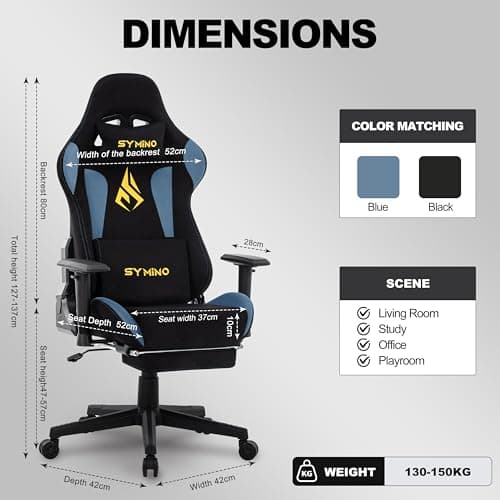 Symino Gaming Chair with Footrest Review UK 2026