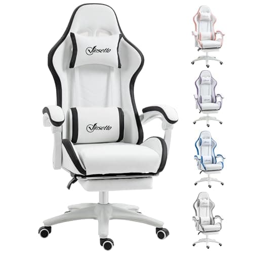 Vinsetto Ergonomic Computer Gaming Chair, PU Leather Offi...