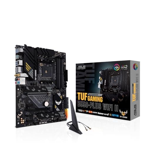 ASUS TUF Gaming B550-PLUS (WI-FI), AMD B550 (Ryzen AM4) ATX motherboard (PCIe 4.0, dual M.2, 10 DrMOS, DDR4 4400, Intel® WiFi 6, 2.5 Gb Ethe