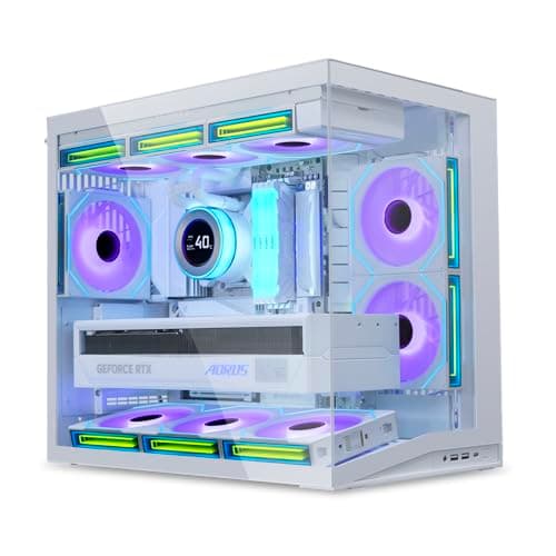 Lian Li O11 Dynamic Mini V2 PC Case White | Compact ATX Mid Tower with Dual-Chamber Design, Tempered Glass and Modular Layout