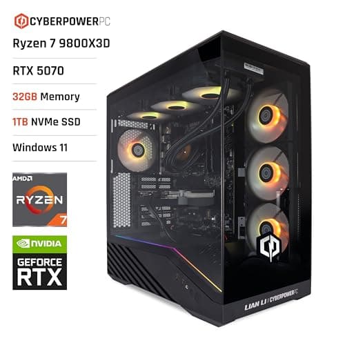 CyberPowerPC Luxe Ryzen 7 9800X3D RTX 5070 Gaming PC Review UK 2026