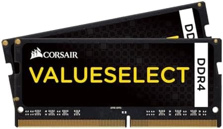 Corsair Vengeance SODIMM 32GB (2x16GB) DDR4 2666MHz CL18 Memory for Laptop/Notebooks (Intel 6th Generation Intel Core i5 and i7 Processor Support) Black