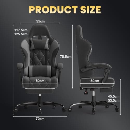 JUMMICO Gaming Chair with Footrest UK Review: Pocket Spring at Budget Price