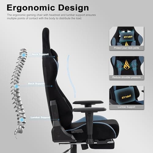 Symino Gaming Chair with Footrest Review UK 2026