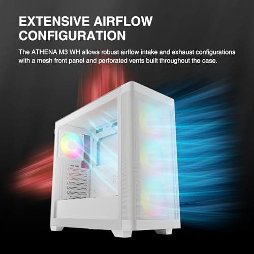 GAMDIAS ATHENA M3 White Gaming PC Case Review UK (2026) , Build Tested | VividRepairs
