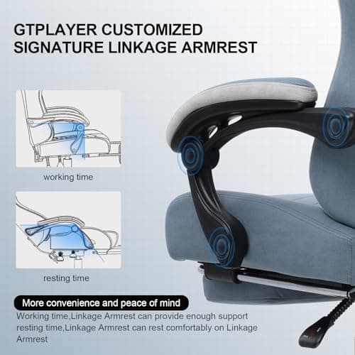 GTPLAYER Fabric Gaming Chair with Footrest Review UK (2026) - Comfort, Ergonomics & Value