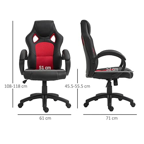Vinsetto Gaming Chair Faux Leather Swivel Review UK 2026