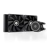 ID-COOLING FROSTFLOW X 240 CPU Water Cooler AIO Cooler 240mm CPU Liquid Cooler White LED 2x120mm PWM Fans, Intel 1700/1200/115X, AMD AM5/AM4