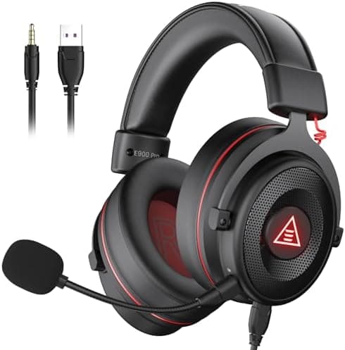 EKSA E900Pro USB Gaming Headphones for PS5, PS4, Xbox, Computer(Black)