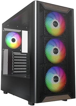 Montech XR Wood Black Walnut Gaming PC Case