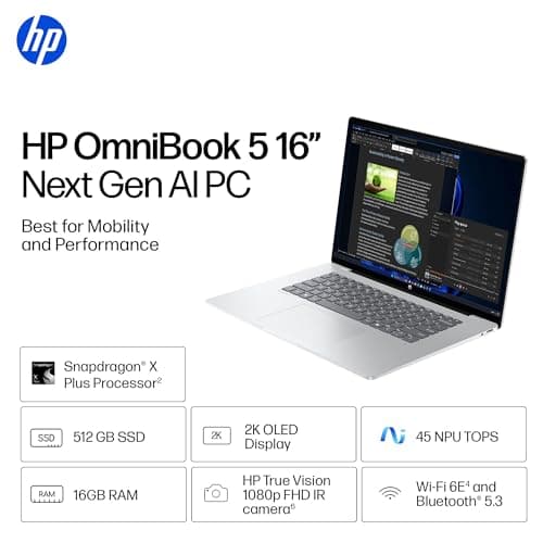 HP OmniBook 5 16" OLED Review: Big Screen, All-Day Battery