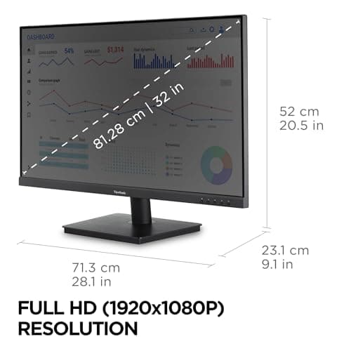 ViewSonic VA3209M 32 inch Monitor Full HD Review UK (2026) - Specs, Image Quality & Value
