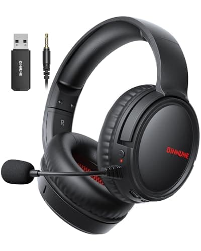 BINNUNE BW02 Wireless Gaming Headset with Microphone for