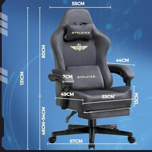 GTPLAYER Fabric Gaming Chair Review: Pocket Springs at a Budget Price