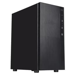 CiT Silent Office PC Case ATX Mid Tower, Computer Case with 2 Fans, Black