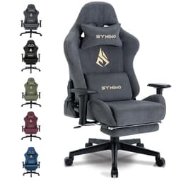 Symino Gaming Chair, Computer Chair with Footrest, Headrest
