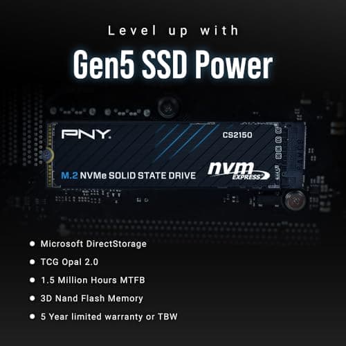 PNY CS2150 1TB NVMe SSD Review: Gen5 Performance
