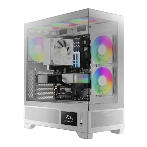 GAMDIAS ATLAS M1 WH Review: White ATX Mid-Tower with ARGB Fans and Status Monitor