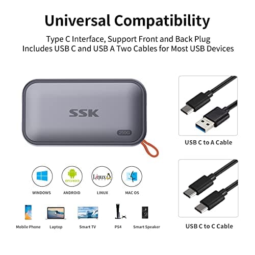 SSK Portable SSD 256GB External Solid Review UK 2026